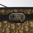 Christian Dior Trotter Canvas Shoulder Bag Beige Gold Auth 116060-17