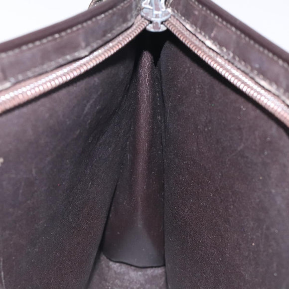 Christian Dior Trotter Canvas Shoulder Bag Beige Gold Auth 116060