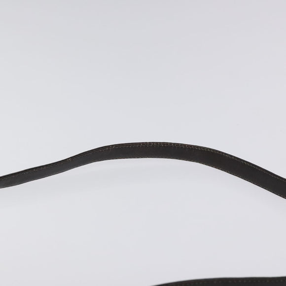 Christian Dior Trotter Canvas Shoulder Bag Beige Gold Auth 116060