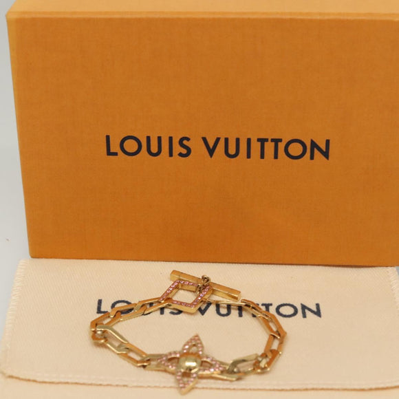 LOUIS VUITTON Bracelet Collier Power Bracelet metal Gold M66091 LV Auth 116066