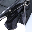 Salvatore Ferragamo Gancini Hand Bag Nylon Black Auth 116072-20