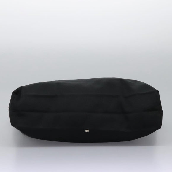 Salvatore Ferragamo Gancini Hand Bag Nylon Black Auth 116072