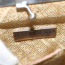 BOTTEGA VENETA Chain Shoulder Bag Suede Beige Silver Auth 116077-15