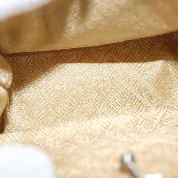 BOTTEGA VENETA Chain Shoulder Bag Suede Beige Silver Auth 116077