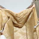 BOTTEGA VENETA Chain Shoulder Bag Suede Beige Silver Auth 116077-17