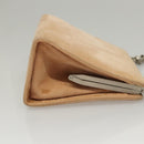 BOTTEGA VENETA Chain Shoulder Bag Suede Beige Silver Auth 116077-5