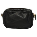 PRADA ribbon Shoulder Bag Leather Purple Gold Auth 116078-3