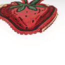 GUCCI Micro GG Supreme Chain Pouch Shoulder Bag PVC Red 576495 Auth 116081V-5