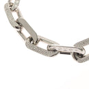 LOUIS VUITTON Collier LV Edge GM Necklace metal Silver tone MP3000 Auth 116084SAM-10