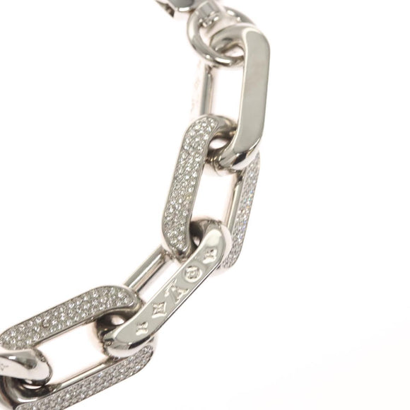 LOUIS VUITTON Collier LV Edge GM Necklace metal Silver tone MP3000 Auth 116084AM