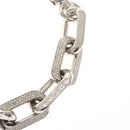 LOUIS VUITTON Collier LV Edge GM Necklace metal Silver tone MP3000 Auth 116084SAM-11
