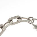 LOUIS VUITTON Collier LV Edge GM Necklace metal Silver tone MP3000 Auth 116084AM-13