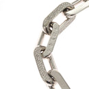 LOUIS VUITTON Collier LV Edge GM Necklace metal Silver tone MP3000 Auth 116084AM-14