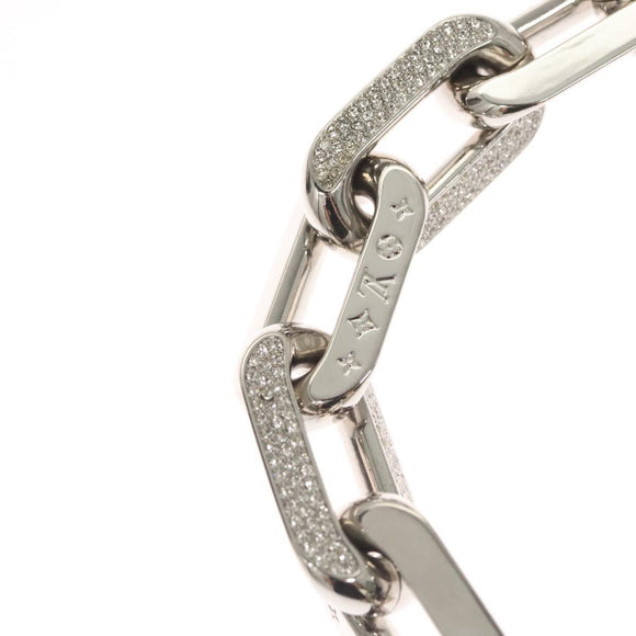 LOUIS VUITTON Collier LV Edge GM Necklace metal Silver tone MP3000 Auth 116084SAM