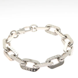 LOUIS VUITTON Collier LV Edge GM Necklace metal Silver tone MP3000 Auth 116084AM - 0