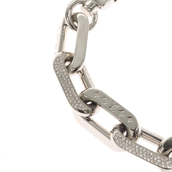 LOUIS VUITTON Collier LV Edge GM Necklace metal Silver tone MP3000 Auth 116084AM