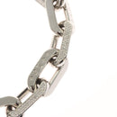 LOUIS VUITTON Collier LV Edge GM Necklace metal Silver tone MP3000 Auth 116084SAM-8