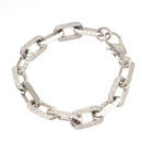 LOUIS VUITTON Collier LV Edge GM Necklace metal Silver tone MP3000 Auth 116084AM-9