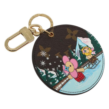 LOUIS VUITTON Monogram Vivienne Key Holder Illustre Charm M82633 Auth 116097