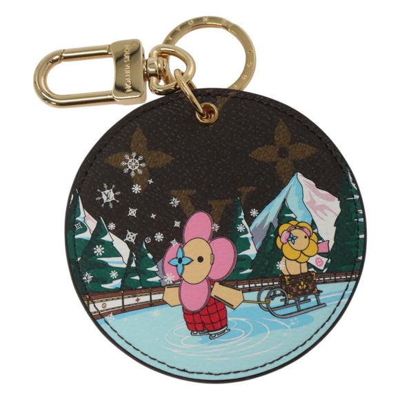 LOUIS VUITTON Monogram Vivienne Key Holder Illustre Charm M82633 Auth 116097