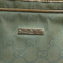 GUCCI GG Canvas Hand Bag Light Blue Gold 000 0852 Auth 116100-14