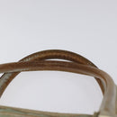 GUCCI GG Canvas Hand Bag Light Blue Gold 000 0852 Auth 116100-8