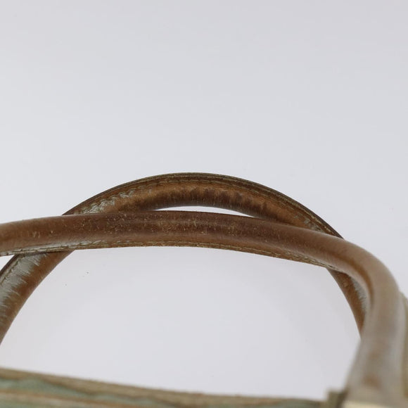 GUCCI GG Canvas Hand Bag Light Blue Gold 000 0852 Auth 116100