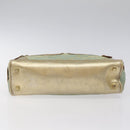 GUCCI GG Canvas Hand Bag Light Blue Gold 000 0852 Auth 116100-9