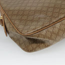 CELINE Macadam Canvas Shoulder Bag PVC Beige Gold Auth 116101-16