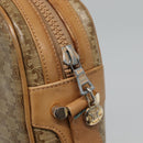 CELINE Macadam Canvas Shoulder Bag PVC Beige Gold Auth 116101-10
