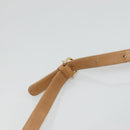 CELINE Macadam Canvas Shoulder Bag PVC Beige Gold Auth 116101-8