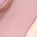 PRADA Canapa PM Hand Bag Canvas 2way Pink Gold Auth 116103-10