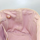 PRADA Canapa PM Hand Bag Canvas 2way Pink Gold Auth 116103-19