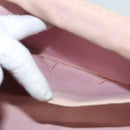 PRADA Canapa PM Hand Bag Canvas 2way Pink Gold Auth 116103-21