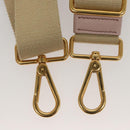 PRADA Canapa PM Hand Bag Canvas 2way Pink Gold Auth 116103-24