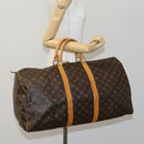 LOUIS VUITTON Monogram Keepall 55 Boston Bag M41424 LV Auth 116104-21