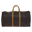 LOUIS VUITTON Monogram Keepall 55 Boston Bag M41424 LV Auth 116104-13