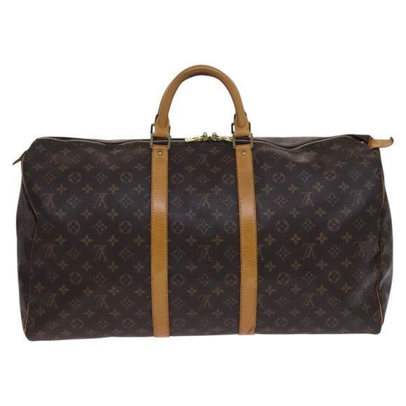 LOUIS VUITTON Monogram Keepall 55 Boston Bag M41424 LV Auth 116104