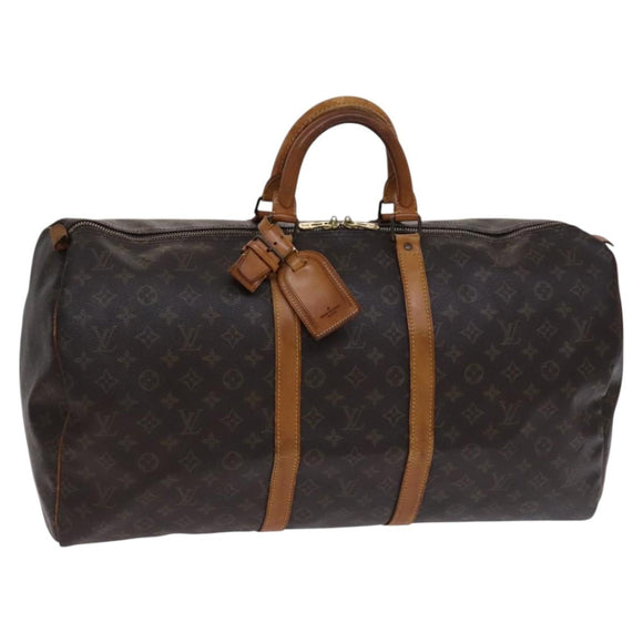 LOUIS VUITTON Monogram Keepall 60 Boston Bag M41422 LV Auth 116106