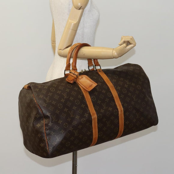 LOUIS VUITTON Monogram Keepall 60 Boston Bag M41422 LV Auth 116106