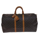 LOUIS VUITTON Monogram Keepall 60 Boston Bag M41422 LV Auth 116106-13
