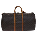 LOUIS VUITTON Monogram Keepall 60 Boston Bag M41422 LV Auth 116106-2