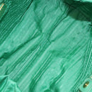 PRADA Hand Bag Nylon Green Gold Auth 116110-11