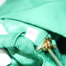 PRADA Hand Bag Nylon Green Gold Auth 116110-12