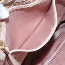 Miu Miu Matelasse Hand Bag Leather 2way Beige Gold Auth 116116-21
