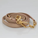 Miu Miu Matelasse Hand Bag Leather 2way Beige Gold Auth 116116-23