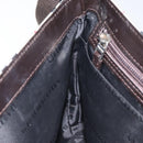 BURBERRY Nova Check Shoulder Bag Nylon Beige Brown Silver Auth 116145-17