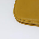 Miu Miu Shoulder Bag Suede Leather Yellow Auth 116150-16