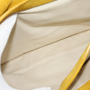 Miu Miu Shoulder Bag Suede Leather Yellow Auth 116150-11