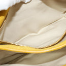 Miu Miu Shoulder Bag Suede Leather Yellow Auth 116150-24